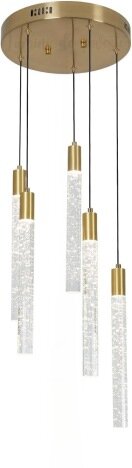 Candelabru LED 35 W Atlantis Gold, 5 surse de iluminare, Echivalent 140W